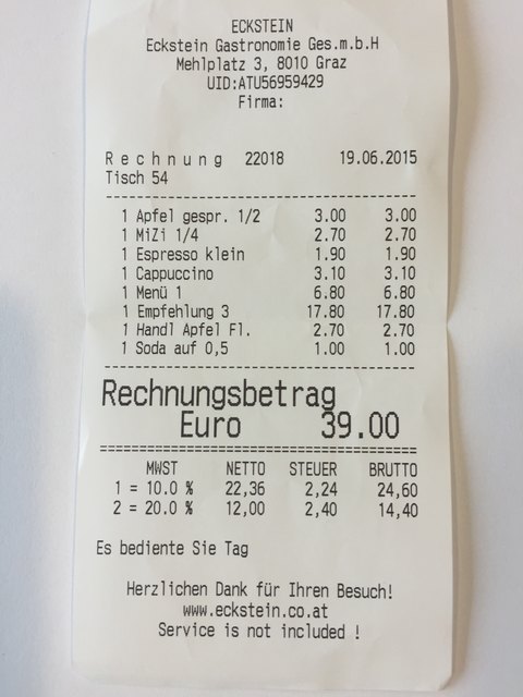 Das Menü ist preiswert, der Tagesteller teurer. Die Qualität rechtfertigt aber den Preis.