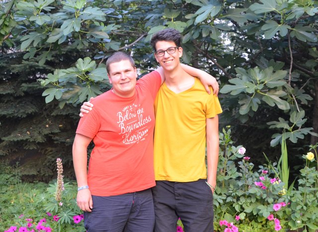 Schon jetzt gute Freunde: Christian Heizinger und Stefan Kranawetter, die beiden neuen Volontäre aus Oberösterreich. | Foto: VOLONTARIAT bewegt/privat