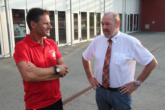 Werner Gaich im Gespräch mit Bürgermeister Walter Eichmann