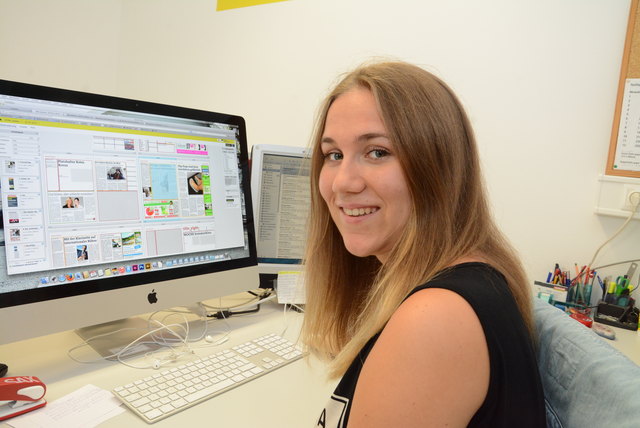 Sabrina Herzog war für das WOCHE-Team eine willkommene Verstärkung.