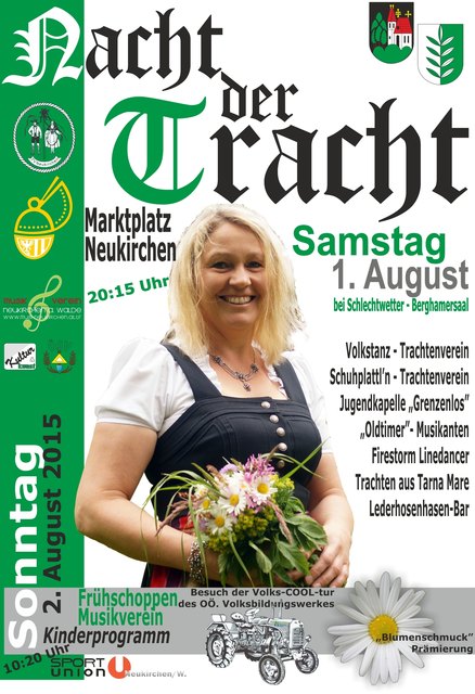 Plakat mit Maria Dunzinger