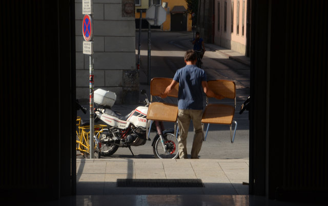 Begehrt war jegliches Mobilar der Stadtsäle heute am Tag der offenen Tür. | Foto: IKM/Hofer
