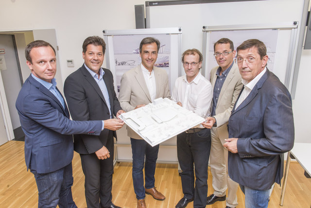 Foto Stadt Graz/Fischer: v.l.n.r: Vollmann, Werle, Nagl, Mariacher, Hirner, Altenburger