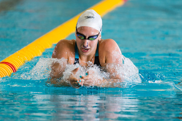 USC-Athletin Claudia Hufnagl bestreitet ab Sonntag im russischen Kasan ihre erste Schwimm-WM über die Langbahn. | Foto: GEPA