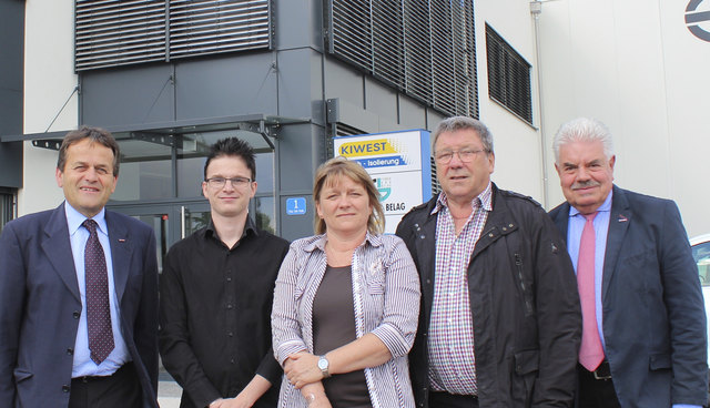 Josef Resch, Thomas Wimmer, Geschäftsführerin Silvia Wimmer, Eigentümer Franz Kirchberger, Manfred Spiesberger.