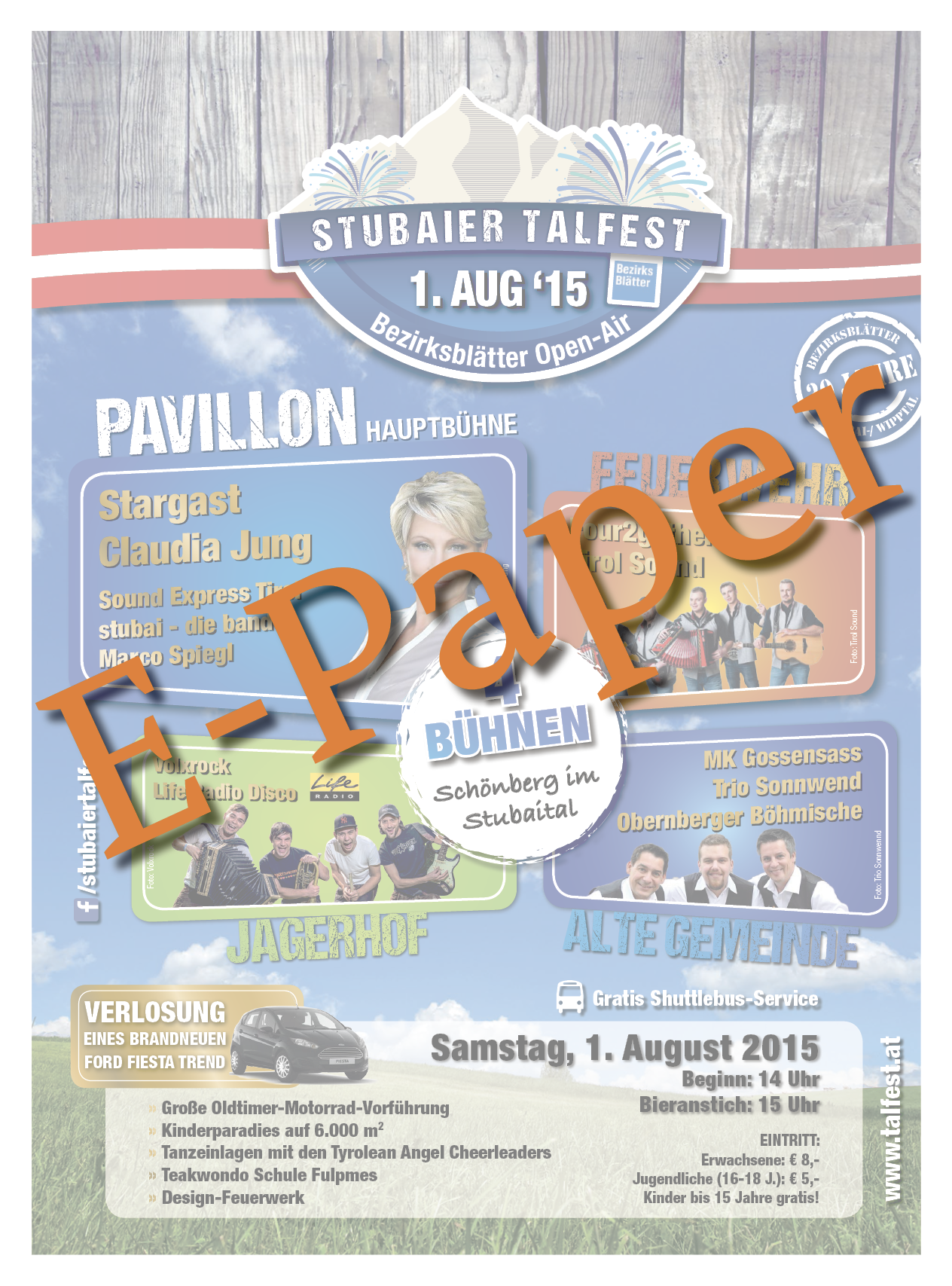 Die Festzeitung zum Stubaier Talfest hier digital zum Nachblättern.
