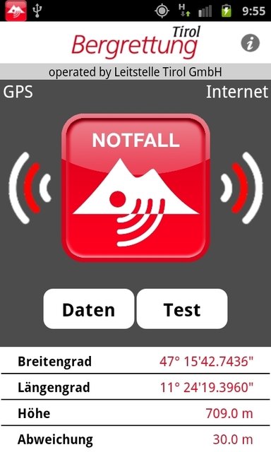 Die Notfall-App des Landes Tirol | Foto: Land Tirol