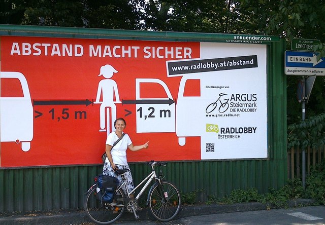 Die neue Kampagne der Radlobby ARGUS Steiermark soll den Radverkehr sicherer machen. | Foto: ARGUS Steiermark