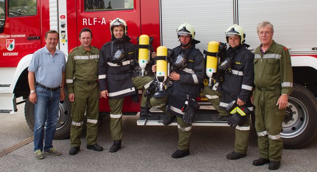 Bürgermeister Ernst Lehner (links) und FF-Katsdorf-Kommandant Josef Mahringer (rechts) | Foto: Privat