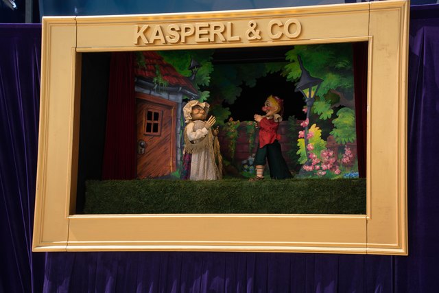 Die Bühne vom Kasperl.