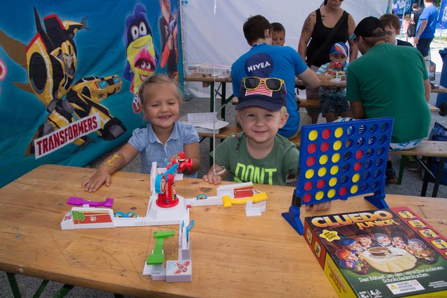 Mara Suchard und Simon Dengg aus Tamsweg hatten sichtlich Freude am Spiel.
