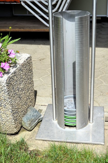 Geradezu designerhaft ist dieser Ascherhalter im Millstätter Strandbad