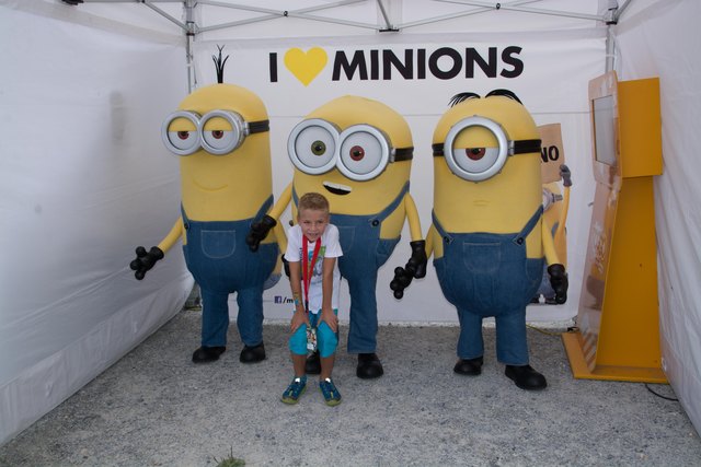 Nochmals Andreas bei den Minions.