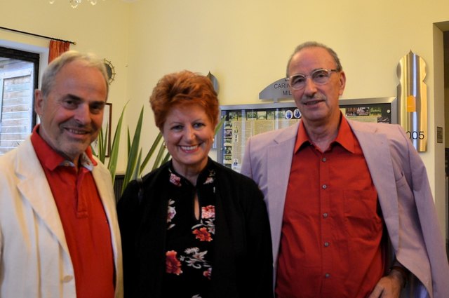 Bernhard Zlanabitnig mit Monika und Johann Gallo