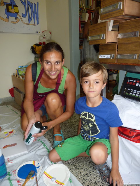 Autorin Manuela Eitler-Sedlak mit Jakob Grandits