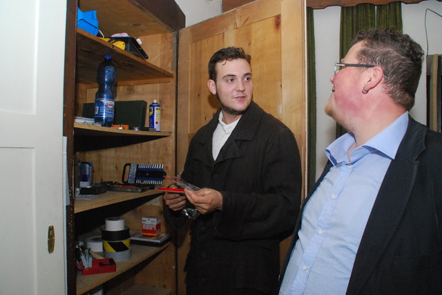 Schokolade? "Ich hab ja keinen Text", so Georg Schusteritsch zu Jan Hax Halama