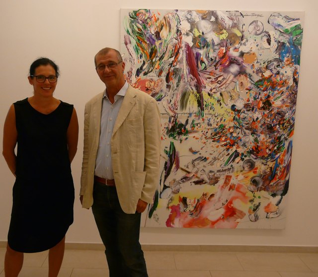 Veronika Dirnhofer, Galerist Gaudens Pedit