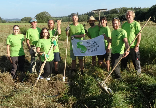 Teilnehmer des Green Belt Camp Maltsch 2015 © Wolfgang Sollberger (Leiter Infozentrum Grünes Band Europa des Naturschutzbundes)