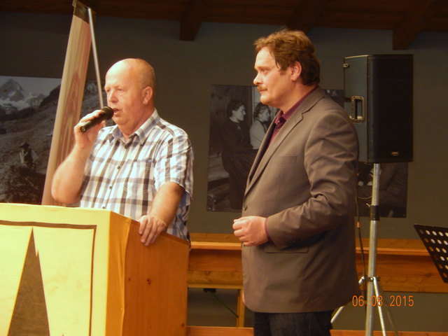 Landesvorsitzender Herbert Striegl mit Bezirksobmann Karl Steiner