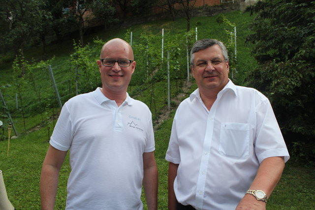 Mario Eckmaier, JW-Landesvorsitzender, und WK-Bezirksobmann Anton Prantauer. | Foto: WK Landeck