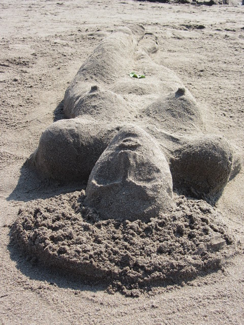 Afro-Look am Meeresstrand