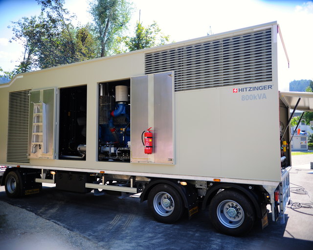 Das mobile 800 kvA-Aggregrat der Marktgemeinde Völs