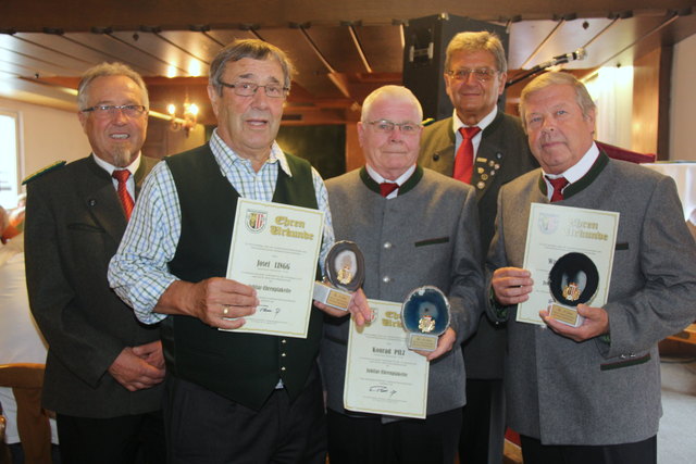 50 Jahre Schützenverein Ehrungen