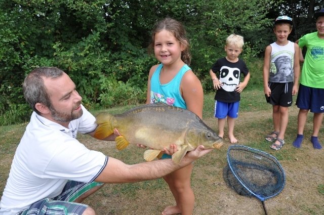 Ein großer Fang bei der Ferienpassaktion der SPÖ Piberbach. | Foto: privat