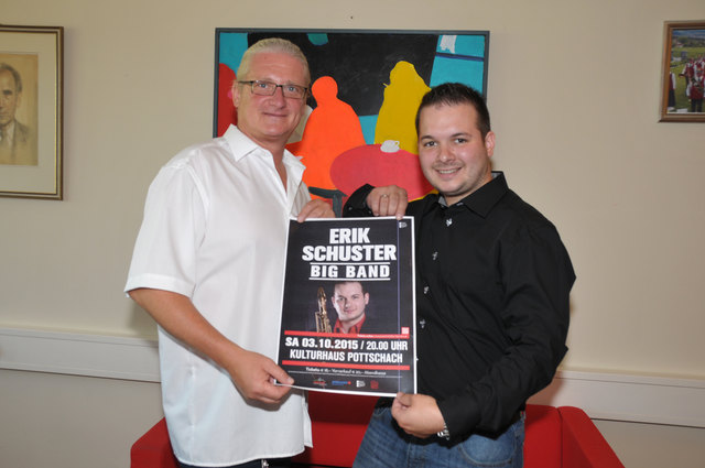 Kulturstadtrat Peter Spicker mit dem Big Band-Leader Erik Schuster | Foto: privat