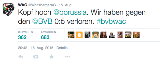 Digitaler Trost für einen Gegner, der gegen Dortmund verloren hat...