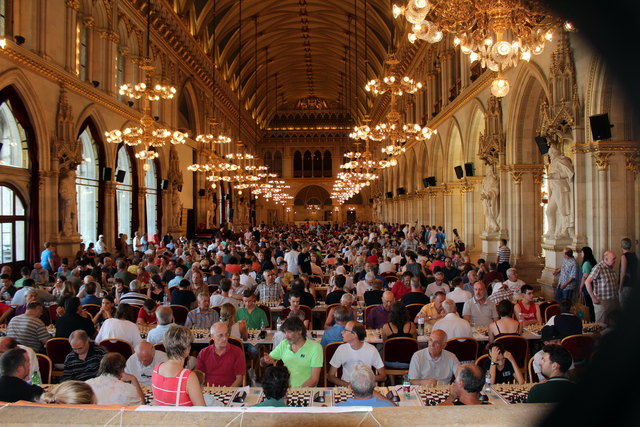 der schöne Festsaal des Rathauses