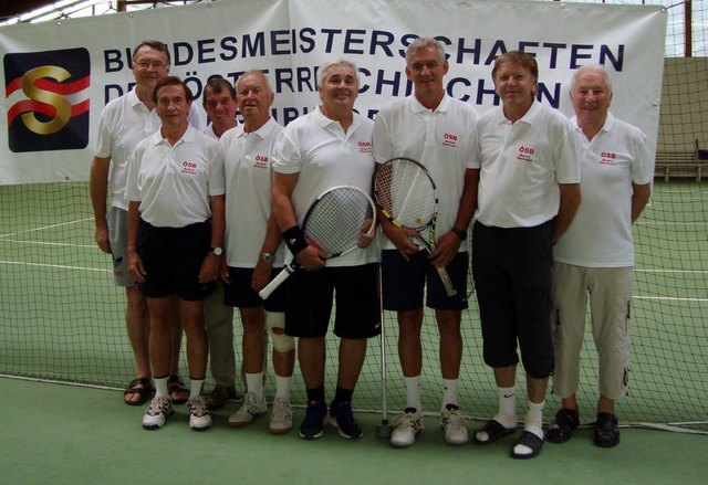 Die Teilnehmer aus dem Burgenland: Seniorenbund-Bezirksobmann Karl Volcic, Ludwig Imre, Peter Bauer, Helmut Nemeth, KR Ewald Tölly, Karl Zankl, Ludwig Faith und Anton Boandl