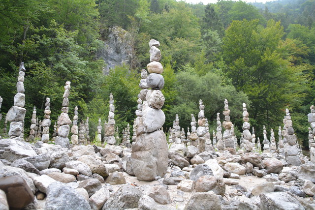 Die "Stoamandln" in der Urmannsau am Eingang in den Naturpark Ötscher-Tormäuer versetzen den Betrachter in eine "andere Welt".