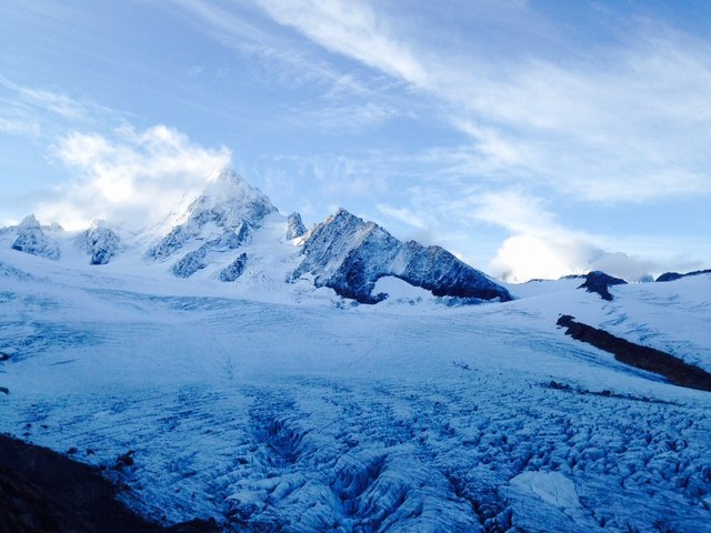 Lukas Gärtner wurde mit herrlichen Aussichten auf den Mont Blanc belohnt. | Foto: KK