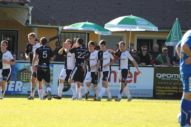 Das Team des SV Trieben durfte gegen Admont gleich sechs Mal jubeln.