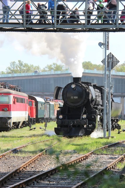 Die historischen Lokomotiven beeindrucken, wenn sie sich majestätisch in Bewegung setzen. | Foto: Eisenbahnmuseum Strasshof