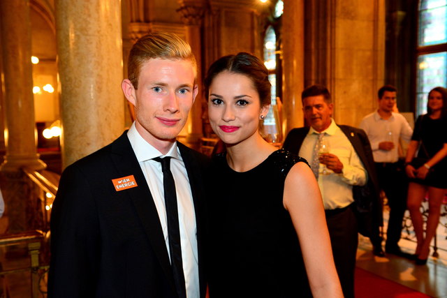 Florian Kainz mit Partnerin