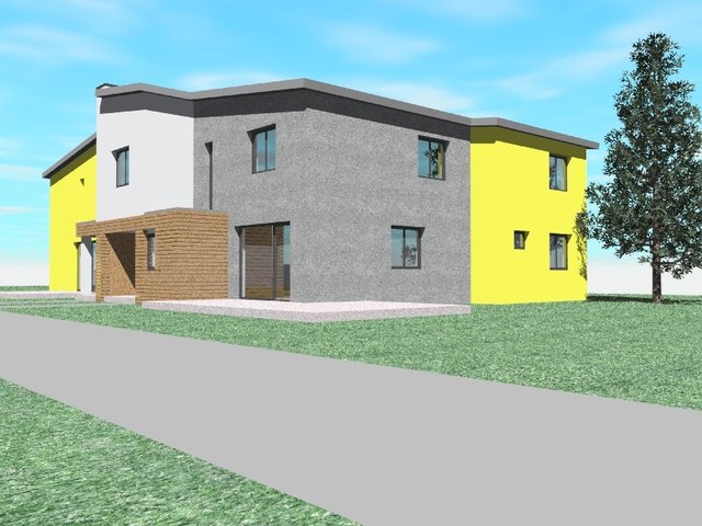 Das Quattrohaus in der Augasse der Gemeinde Klingenbach wird insgesamt vier Wohnungen beinhalten.