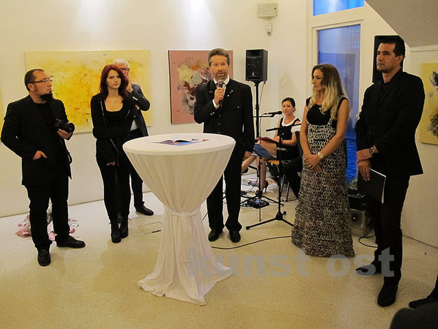 Von links: Naim Spahiu, Salja Tahiraj, Karl Bauer, Adriana Marku Sedaj und Admir Pervathi