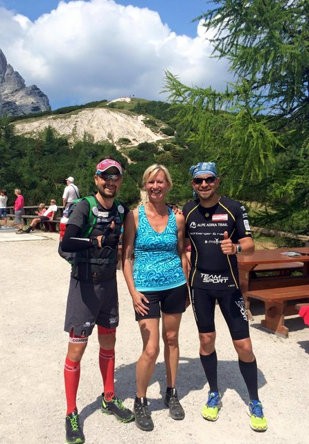 vl.nr. Dominik Pacher, Brigitte Schlathau, Andreas Gindlhumer