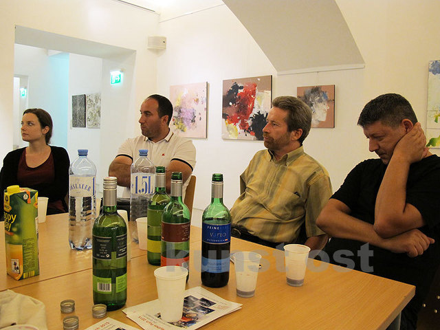 Von links: Eva Lassnig, Burim Bajrami, Karl Bauer und Flurim Zeqiri