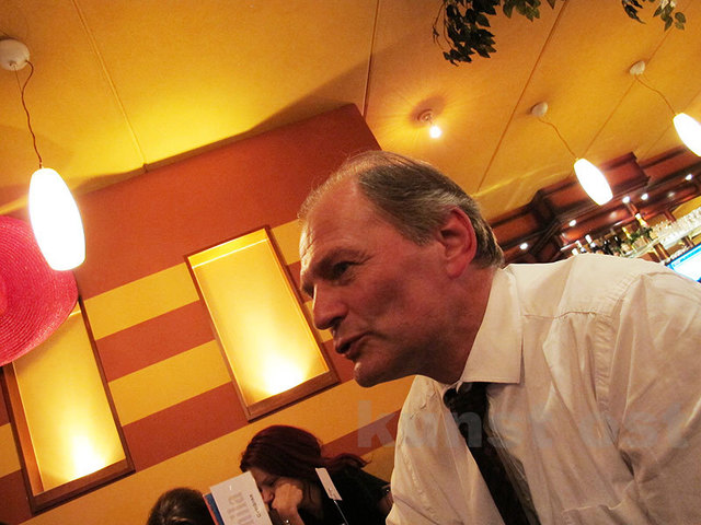 Zum Ausklang des "Round Table": Direktor Karl Grabner, Vorstand Binder +Co