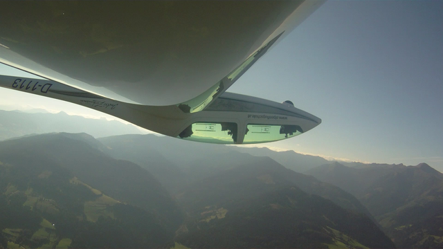 Max während dem Kunstflugprogramm