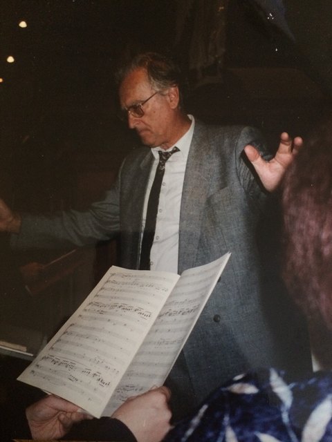 Professor Kapfer als Dirigent