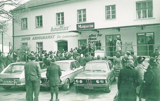 Der erste Baumax Österreichs wurde am 15. November 1977 in Bruck eröffnet. | Foto: KK