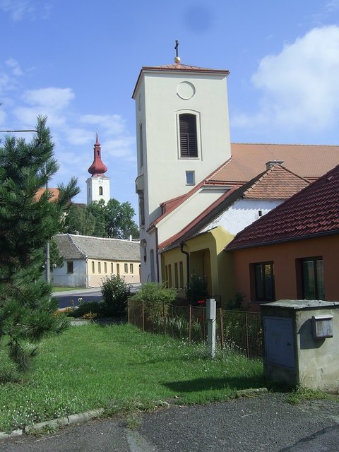 Taßwitz/Tasovice in Südmähren - St. Klemens-Kirche und Pfarrkirche