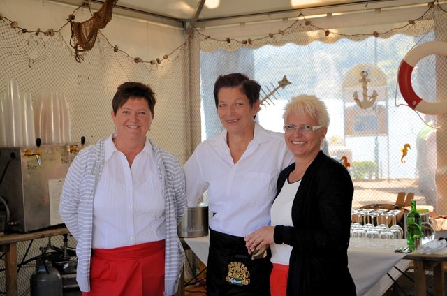 Von der Fischerrunde: Conny Bodner, Maxi Rausbacher und Erika Rabitschpreinl