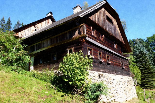 Nach einem herausfordernden Kuhfladenslalom sind wir beim Bauern im Schlag angelangt