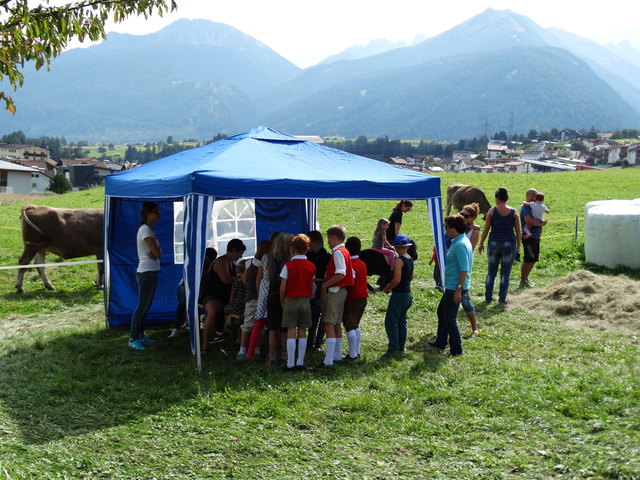 Auch beim Kinderschminken herrschte großer Andrang
