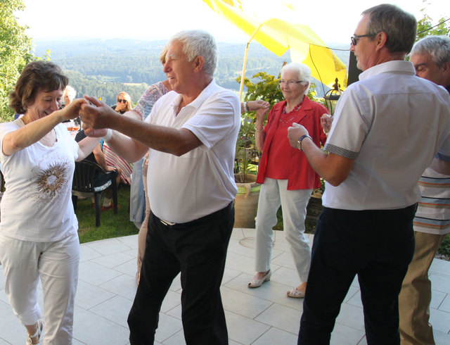 Griechische Weisen mit Blick auf die Koralpe